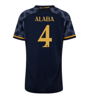 Maillot de foot Real Madrid David Alaba #4 Extérieur Femmes 2023-24 Manches Courte